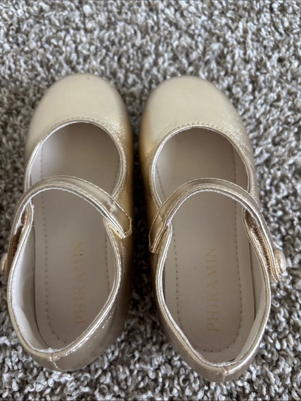 Amazon Girls Metallic Gold Mary Jane Shoes